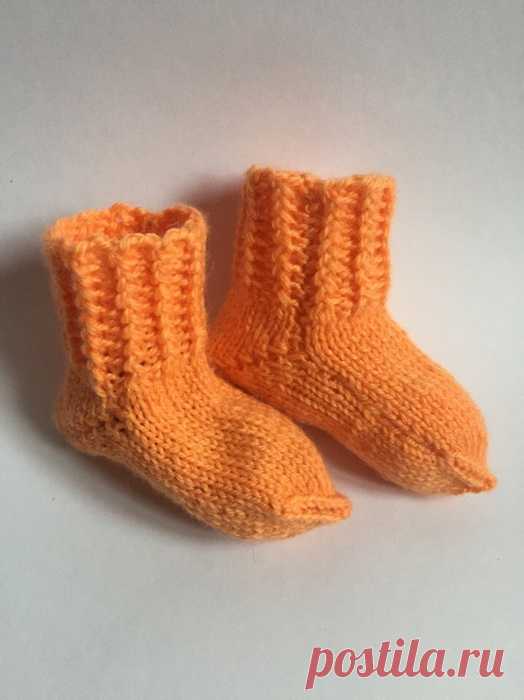 Детские носочки спицами