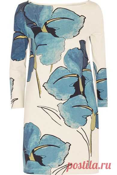 Tory Burch | Bonnie floral-print Pima cotton-jersey dress | NET-A-PORTER.COM