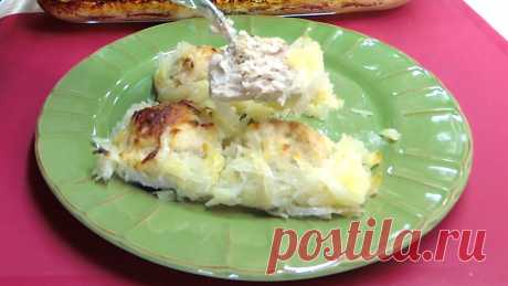 Прокладываю фарш тёртой картошкой и отправляю в духовку. Красивый и вкусный ужин из простых продуктов | Розовый баклажан | Яндекс Дзен