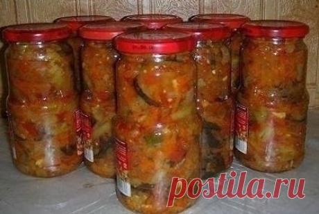 Как приготовить салат “десятка” из баклажанов на зиму - рецепт, ингредиенты и фотографии