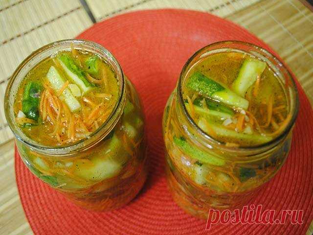 Огурцы по - корейски на зиму очень простой и вкусный рецепт | Просто,но вкусно | Яндекс Дзен