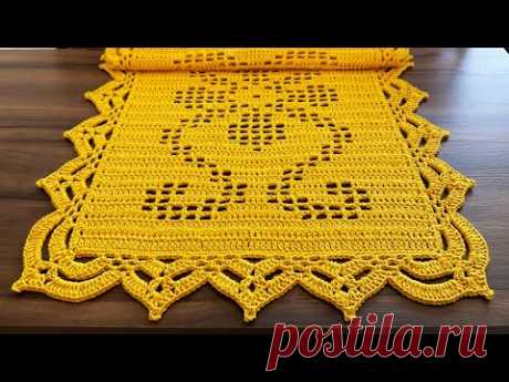 TAPETE CROCHET FILET #luizadelugh