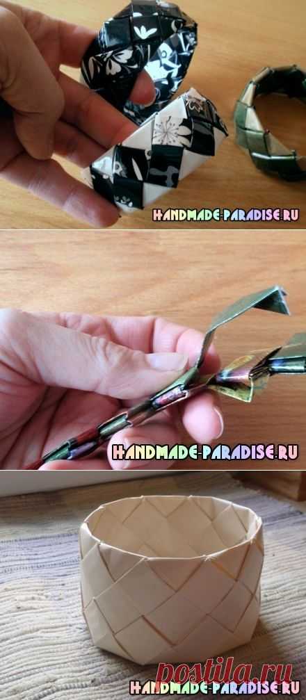 Браслеты из журналов или оберточной бумаги - Handmade-Paradise