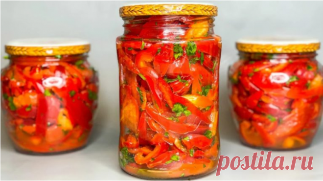 Рецепт маринованного болгарского перца по-корейски на зиму Заготовка получается необычайно вкусной и понравится всем без исключения!