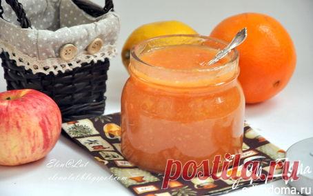 Яблочное повидло с апельсинами и лимоном в мультиварке | Кулинарные рецепты от «Едим дома!»