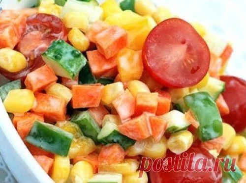 Хрустящий овощной салат