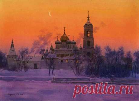 Акварельные пейзажи Сергея Андрияки.