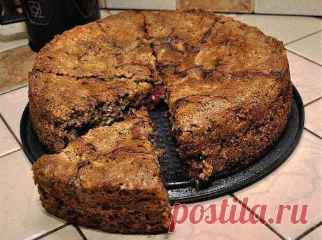 Овсяный пирог с вишней &amp;mdash; рецепт с пошаговыми фото. Foodclub.ru