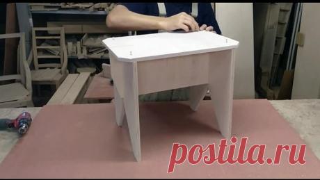 Простой табурет из фанеры