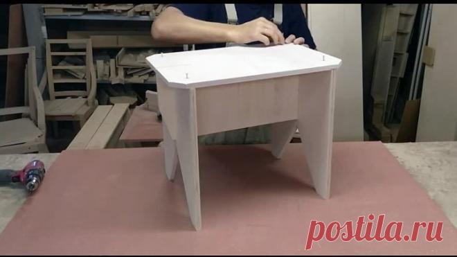 Простой табурет из фанеры