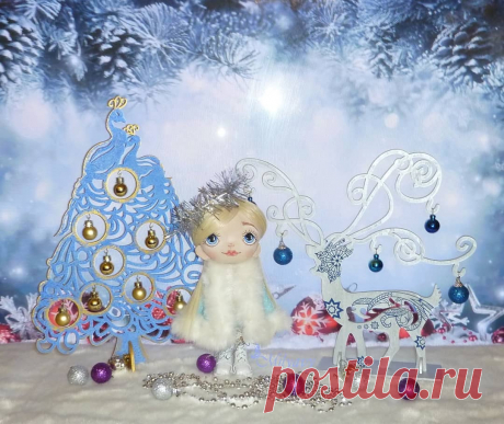 АВТОРСКИЕ КУКЛЫ И ТЕДДИ 👸🐘 в Instagram: «Новогоднего настроения Вам в ленту. Ёлочки и снегурочка могут стать вашими. Ёлки двусторонние, одна сторона цветная (зелёная, красная…»