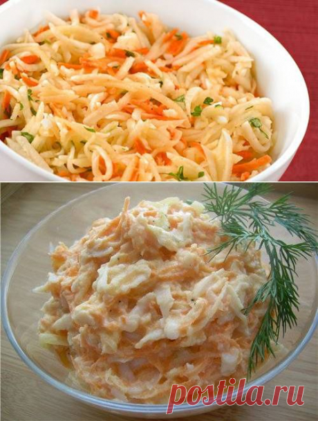 Салат из редьки с морковью / Простые рецепты