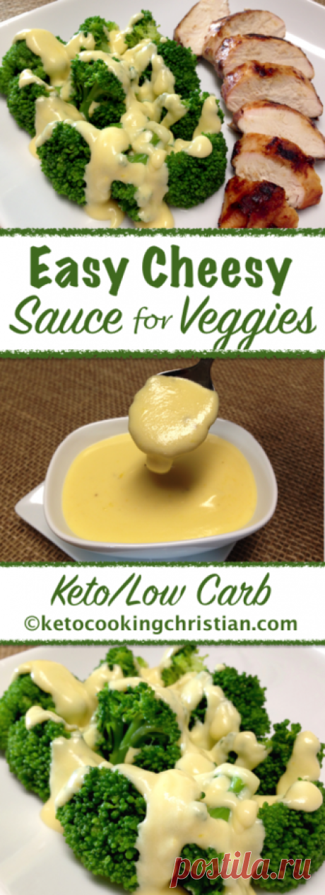 Easy Cheesy Sauce for Veggies – Keto and Low Carb – Keto Cooking Christian