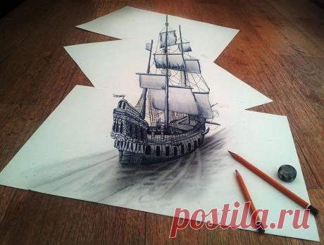 Самые впечатляющие карандашные 3D-рисунки от художников со всего света • НОВОСТИ В ФОТОГРАФИЯХ