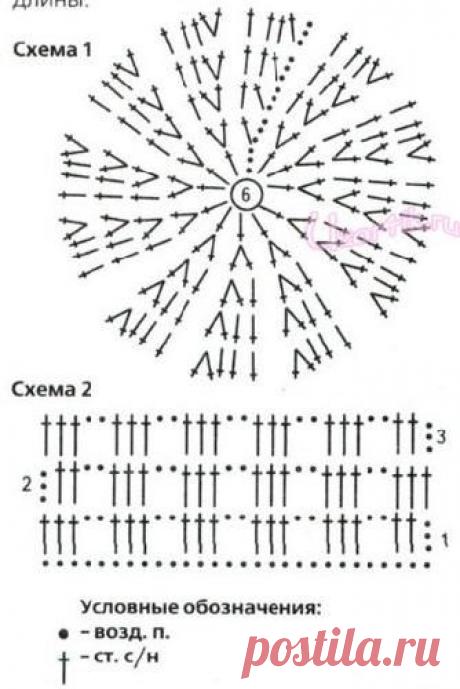 Меланжевый берет и шарф - Описание вязания, схемы вязания крючком и спицами | Узорчик.ру