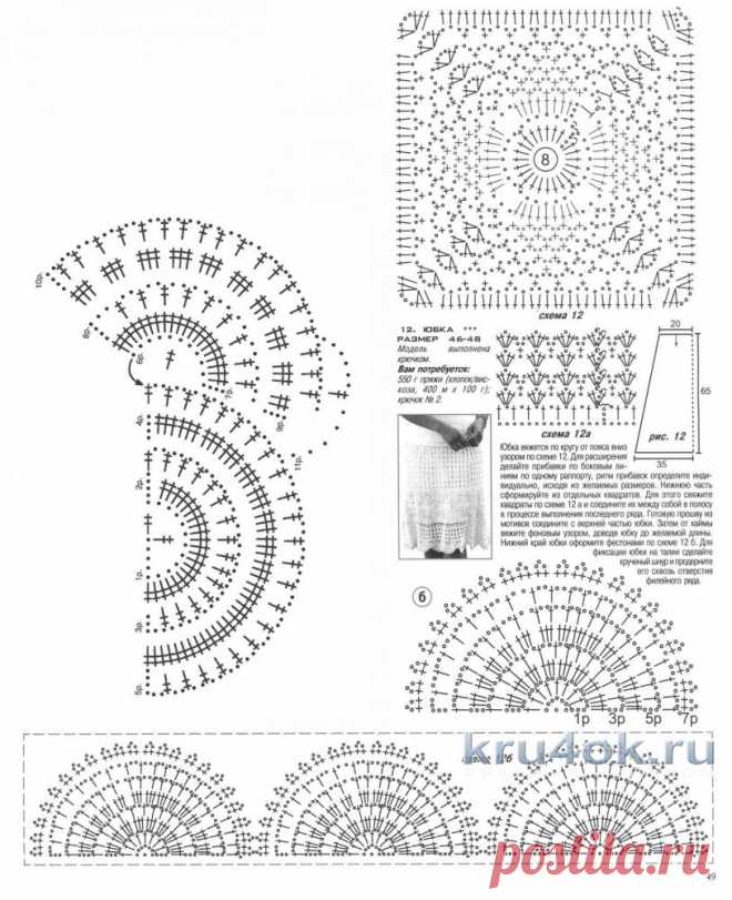 kru4ok-ru-zhenskaya-yubka-kryuchkom-rabota-tat-yany-kolesnichenko-tarchevskoy-510685.jpg (814×1000)