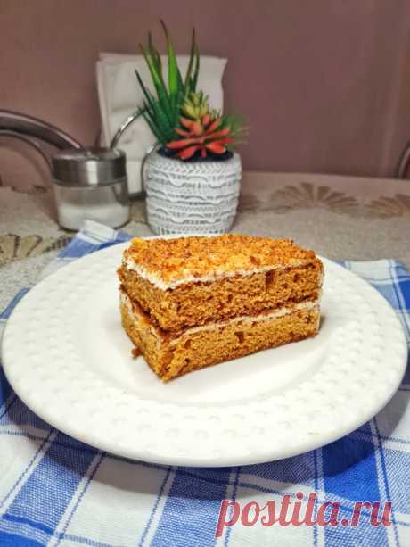 Торт "Медовик" без раскатки коржей рецепт с фото пошагово