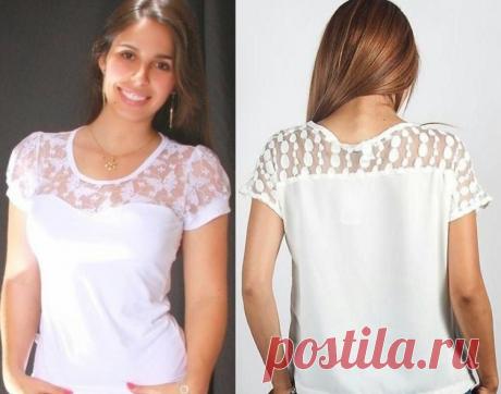17 ярких способов переделать устаревшую футболку! Сегодня же приступлю к переделке!