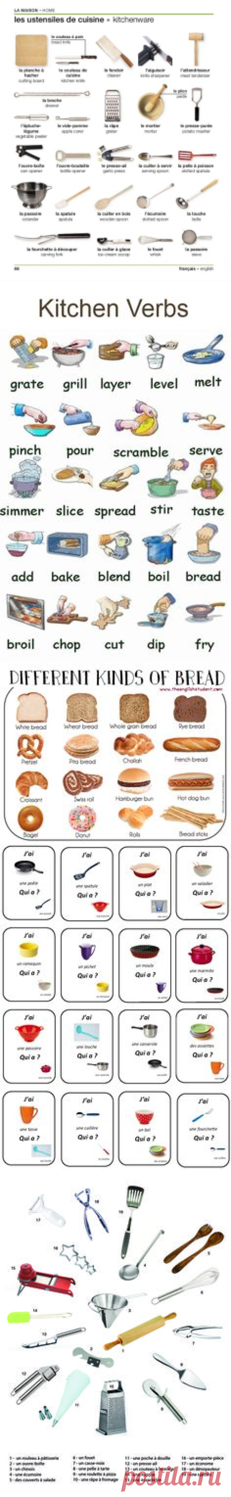 (1) Les ustensiles de cuisine. | French stuff