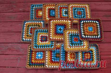 Способы соединения бабушкиных квадратов | Мамины Ручки. Рукоделие | Яндекс Дзен