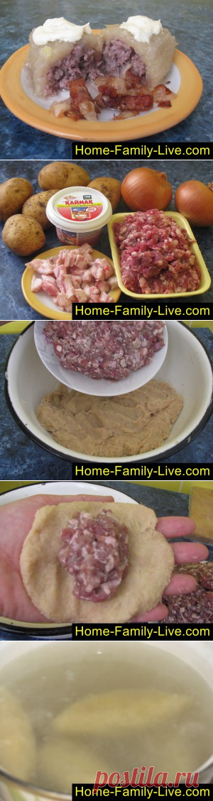 Цеппелины пошаговый фоторецепт цеппелины с начинкой из мясного фаршаКулинарные рецепты