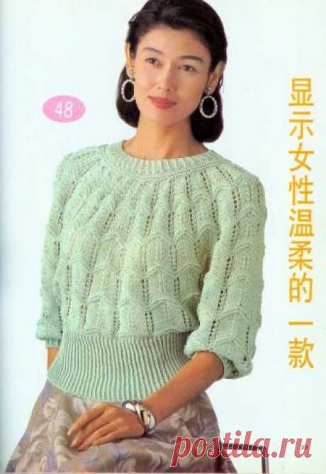 пуловер, спицы