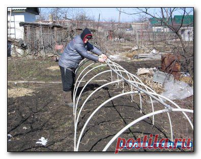 Парник из пластиковых труб своими руками