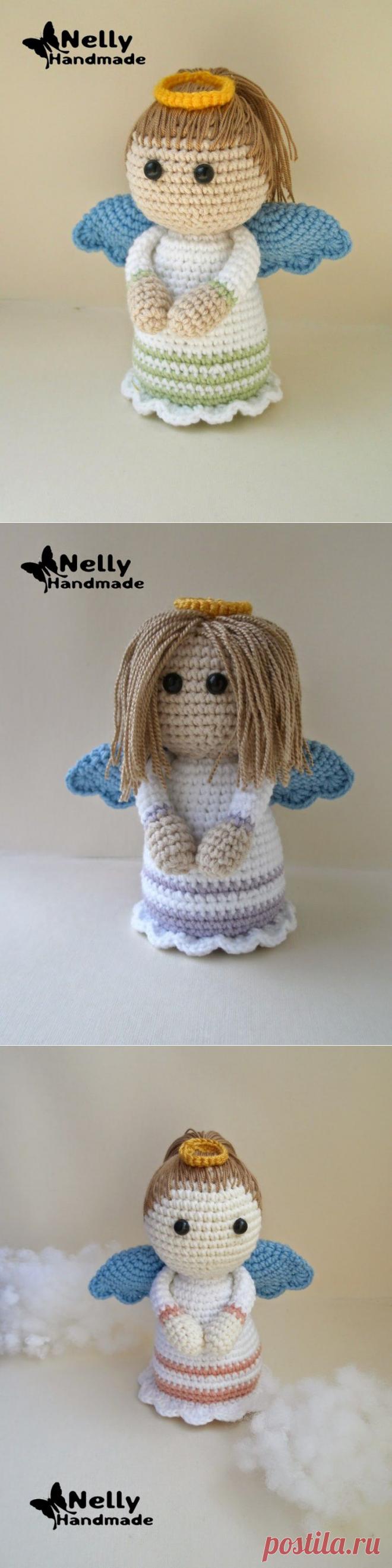 Схема вязания ангела амигуруми