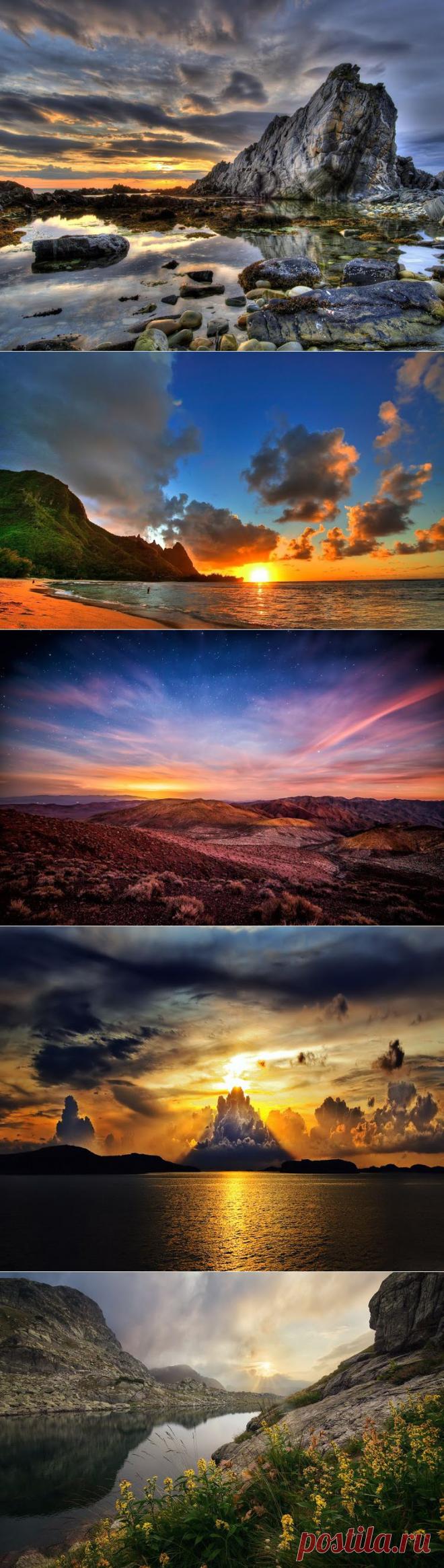 Любуемся закатом... Красивые пейзажные фотографии - Фотопанорама
