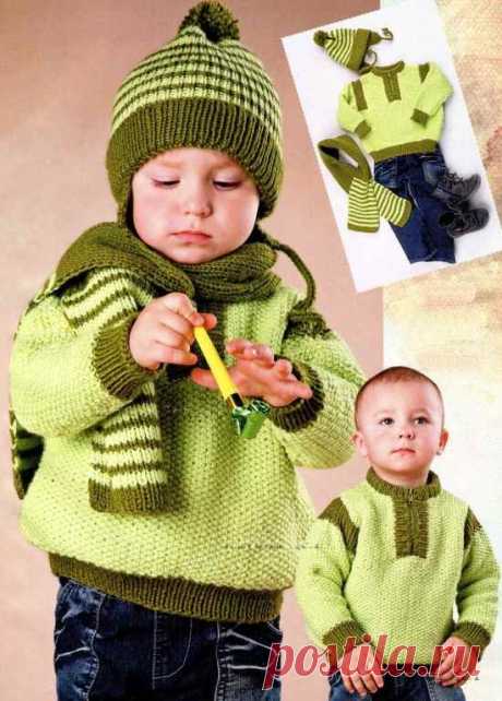 Светло-зеленый комплект &amp;raquo; Вязание для всей семьи