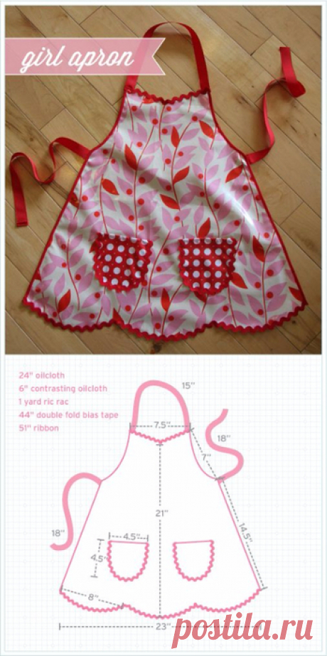 Шьем детские фартучки.