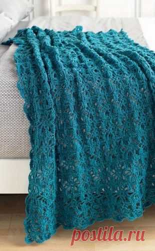 Плед крючком | Рукоделие и вязание