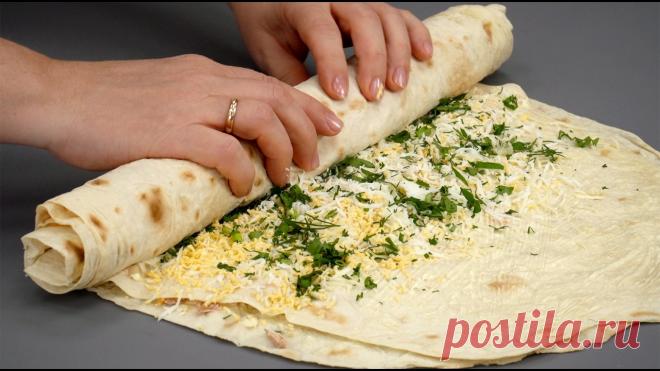 ЧТО ЗАВЕРНУТЬ В ЛАВАШ? 15 ЗАКУСОК за считанные минуты! Гениальные начинки для лаваша! РЕЦЕПТЫ:—1— «Мимоза» в лаваше Лаваш - 2 листа Рыбные консервы - 1 банка Морковь вареная - 1 шт. Сыр - 70-80 г Яйца вареные - 2 шт. Зелень (укроп, петрушка) Майонез - 3 ст.л. Чеснок - 1 зуб.—2— Лаваш с сыром, зеленью и кукурузой, запеченный в духовке Лаваш Ветчина...