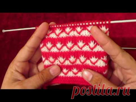 111 - TWO COLOR KNITTING PATTERN FOR UPTO 6 MONTHS BABIES|| SWEATER||2018 DESIGN