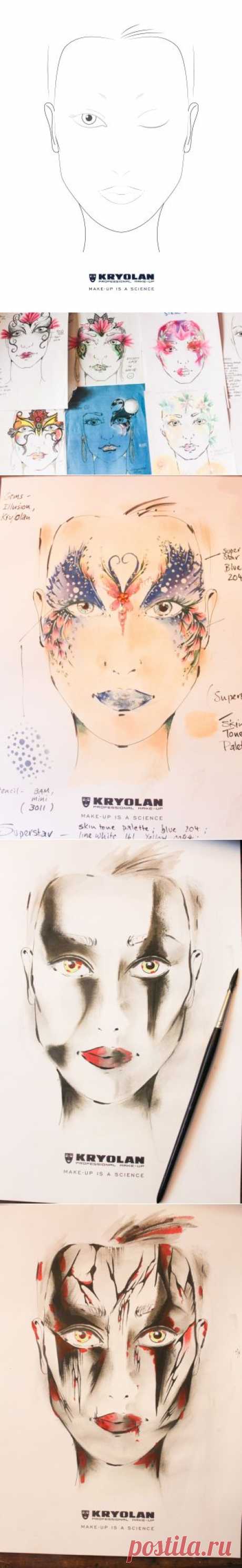 Kryolan Professional Make Up Charts