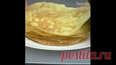 Печем тонкие и очень вкусные блинчики