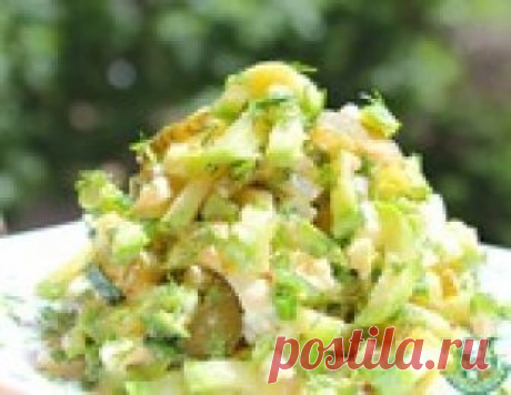 Вкуснейший летний салат с кабачками "Трио" за 10 минут!