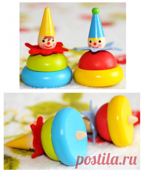 Aliexpress.com : Buy 2 Pcs/lot Arrival Baby Children Classic Toys Inception Mini Spinning Tops Lovely Clown Christmas Gift from Reliable gift card business model suppliers on BSBP | Alibaba Group