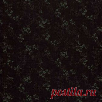 Черный с цветочным рисунком 0442-02