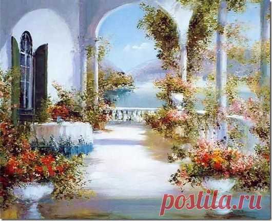 Работы Lucia Sarto. Люсия Сарто, современная итальянская художница, родилась в 1950 году, в провинции Удине. Когда ей едва исполнилось одиннадцать, она была удостоена первой премии на региональном конкурсе в местной школе живописи города Триест.