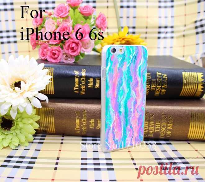 89146N аква расплава стиль жесткий прозрачный телефона чехол для iPhone 5 5S 4 4S 6 плюс 5c ясно купить на AliExpress