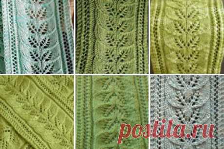 Brooke's Column of Leaves Knitted Scarf Pattern