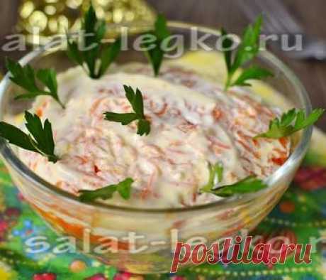 Слоеный салат из печени трески с картофелем - рецепт с фото