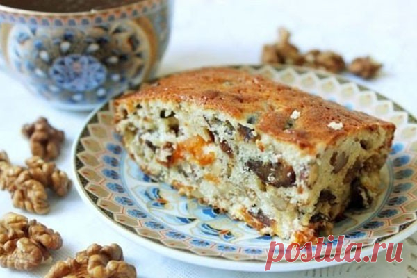 Кекс «Ореховая мазурка» с сухофруктами — Женская страничка
