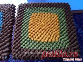 Сидушка на табурет крючком