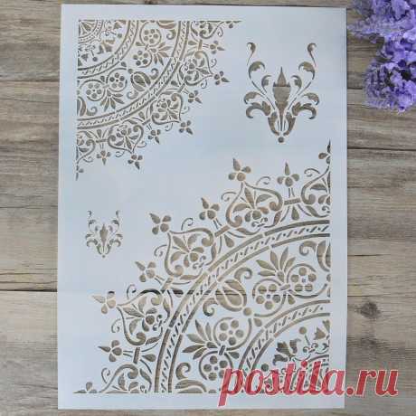 DIY Craft Мандала Трафареты для покраски стен Скрапбукинг штамповка Stamp Альбом декоративные Тиснение Бумага карты цветок шаблон купить на AliExpress
