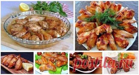 6 рецептов вкуснейших куриных крылышек - отличные закуски!