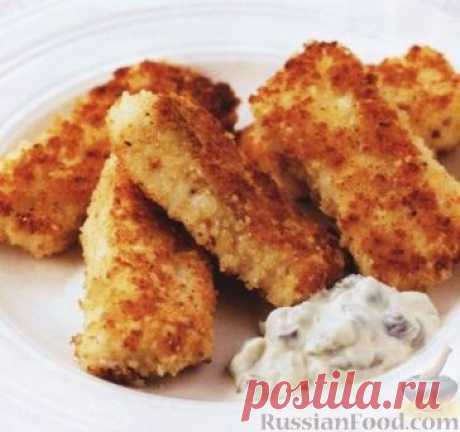 Рецепт: Рыбные палочки в сухарях на RussianFood.com
