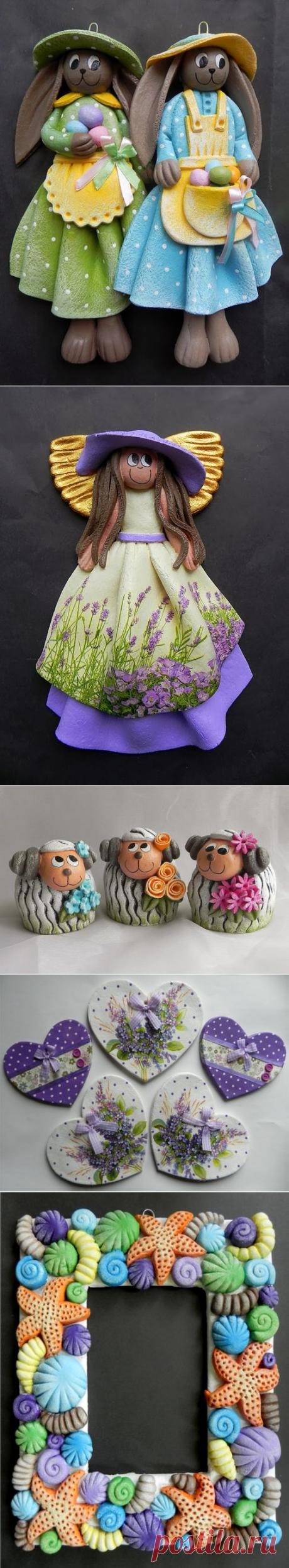 Самые-самые АНГЕЛЫ из соленого теста. Работы для вдохновения.