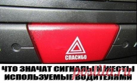 сигналы и жесты автомобилистов